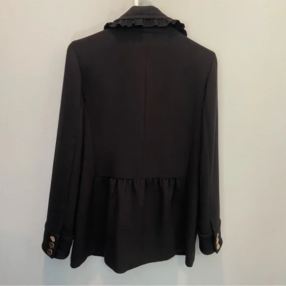 Crown & Ivy Elegant Black Pea Coat - Picture 6 of 9